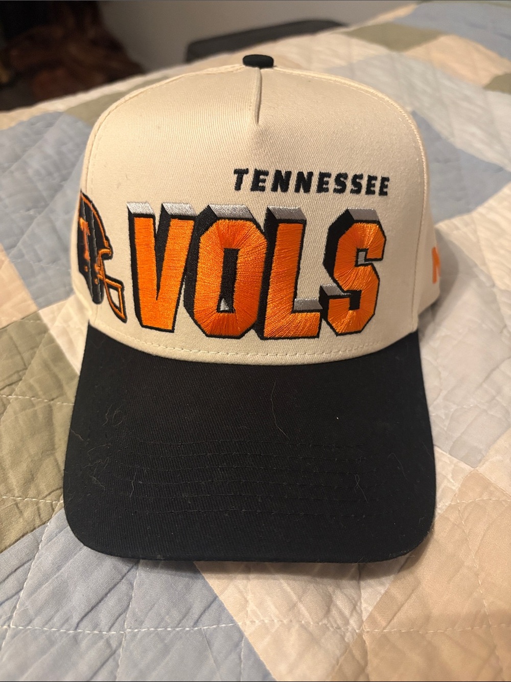 No Rivals Tennessee Vols Football Cream Orange Black Baseball Cap